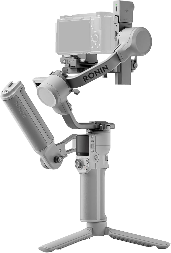 DJI RS 4 Mini Combo, Gimbal Stabilizer, Canon/Sony/Nikon/Fujifilm | Intelligent Tracking Module, Briefcase Handle, 3rd-Gen Native Vertical Shooting, Teflon Enhanced Balancing by Unknown