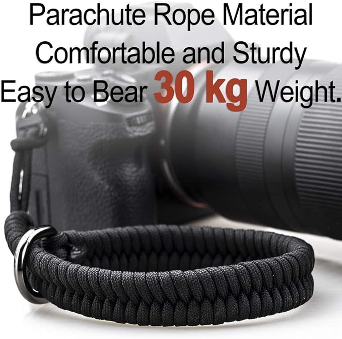 Camera Wrist Strap - DSLR Mirrorless Camera Quick Release Camera Hand Strap | with Safer Connector（Black） - Image 7