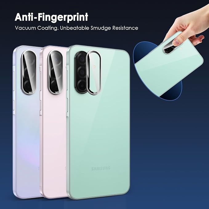 Camera Lens Protector for Samsung Galaxy A26 & A36 & A56, Black | AR+AF, 9H Tempered Glass, Individual Metal Ring, Anti Glare, Fall Protection, Camera Screen Cover - Image 6