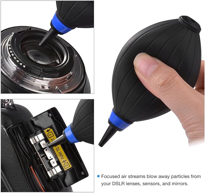 VSGO DKL-20 Sensor Cleaning Kit for APS-C Sensor Cameras (16mm) | Compatible with Canon, Nikon, Sony, Pentax & DSLR, All-in-One Camera Cleaning Kit Including Swabs, Lens Pen, Air Blower, Etc. - Image 4