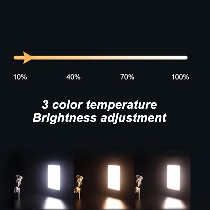 Dpofirs Light, Selfie Light and Circular Polarizer Filter, Clip Fill Light CPL Polarized Lens Adjust Brightness Removing Reflective Photographic Video Light for Art, Dpofirs29w3vfmsdy - Image 2