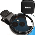52mm CPL Polarizing Phone Filter for iPhone Samsung Pixel Anti Glare | Clip-on. Fits iPhone 17/16/15 & Samsung S26/S25. Optical glass. Waterproof case. 460+ reviews, 4.0 stars. by Yadsux