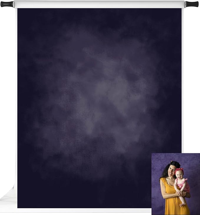 Kate Purple Photography Backdrops Abstract Photo Backdrop Poratrait Background for Photoshoot, 8x10ft by KateBackdropforPhotography