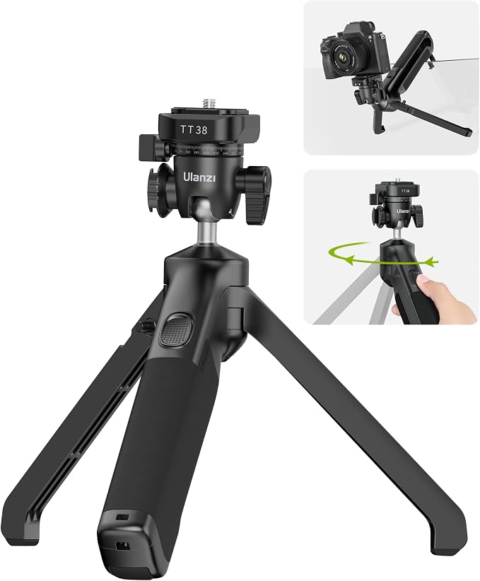 ULANZI TT38 Mini Tripod for Camera, One-Click Open Tabletop Camera Tripod | Pocket by ulanzi