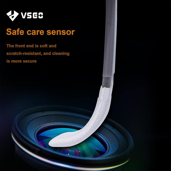 VSGO Full Frame Sensor Cleaning Kit VS-S03-12 | for Nikon Sony Canon DSLR Camera Cleaning, 12Pcs 24mm Full Frame Sensor Cleaning Swabs & 10ml Sensor Cleaner - Image 4