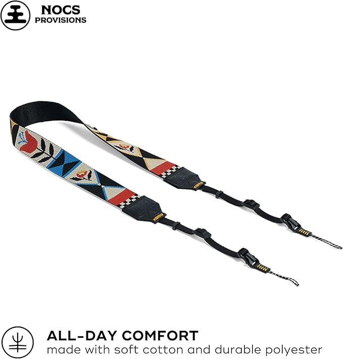 Nocs Provisions NocLoc Woven Tapestry Strap, Binocular & Camera Carry Accessory for All‑Day Comfort Hold - Flora - Image 2