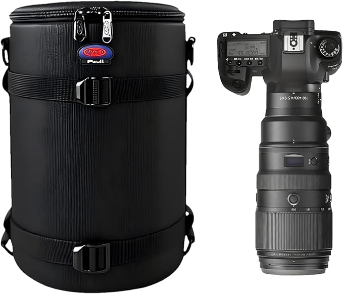 Camera Lens Case,Fits 6.70"x10.63" DSLR Lens,Protective Carry Pouch | Soft Padded Lens Bag with Zippered Closure, Dustproof and Water-Resistant, Fits Pentax, Olympus, Panasonic & More by NIANYISO-Themosttrustworthyoutdooractivitypartner