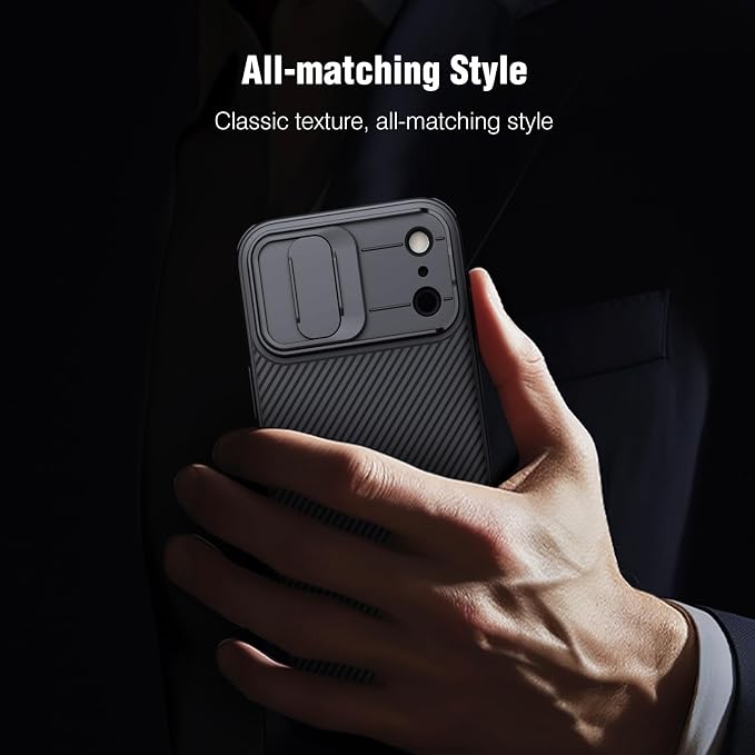 Nillkin Camshield Case for iPhone 17 Pro Max Case, [Built-in Dual Camera Cover][Slim Profile] [Military Grade Drop Protection] Shockproof Bumper Phone Case 6.9 inch 2025 Black - Image 6