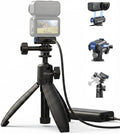 TELESIN Mini Selfie Stick w Magnetic Quick Release Charging Adapter Mount | Tripods for DJI Osmo Nano / Xtra Atto, 360° Adjustable Stick Pole, 1/4" Screw Hole Adapter Mount, Anti-Slip Handle Grip by telesin