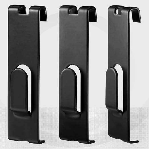 Oudain Metal Grid Wall Hangers Grid Wall Display Notch Hooks Accessories for Photo Frame Painting Arts Center(Black,25 Pcs) - Image 5