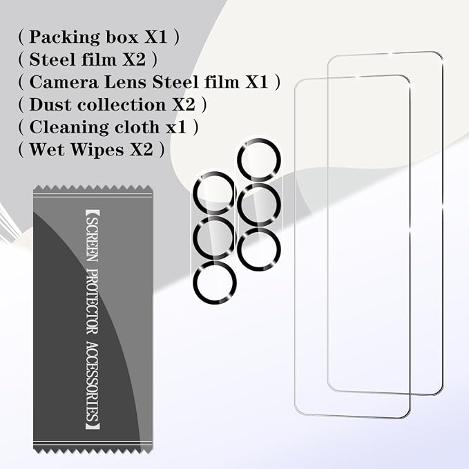 BIGFACE galaxy Z Fold 6 Screen Protector + Camera Lens Protectors, [2 + 2 Pack] HD Clarity Premium Tempered Glass,9H Hardness, 3D Touch Accuracy, Anti-Bubble Anti-Scratch Film - Image 7