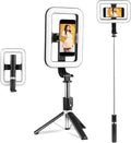 Selfie Ring Light with Stand, Tripod with Dimmable LED Lights | LED Selfie Light, Extendable Ring Light Tripod for Photography, Video Recording, Live Stream, Makeup by PIOENIMAGE