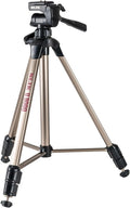Slik U9000 Tripod with 3-Way Fluid-Effect Head and Built-In Bubble Level,Silver | 3-section aluminum tripod with 3-way pan head and bubble level for photography, videography and travel by Unknown
