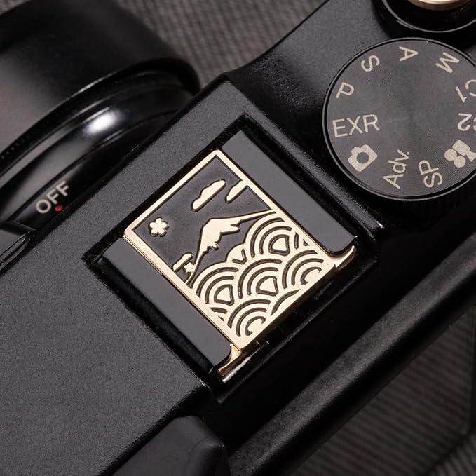 Cloud Pattern Metal Hot Shoe Cover for Fuji XT30III XT50 for Nikon ZF | Brass alloy sea of clouds pattern hot shoe cover For Fujifilm XS20 XT4 XT30III X100VI For Nikon Z50 ZF For Leica For Olympus - Image 7