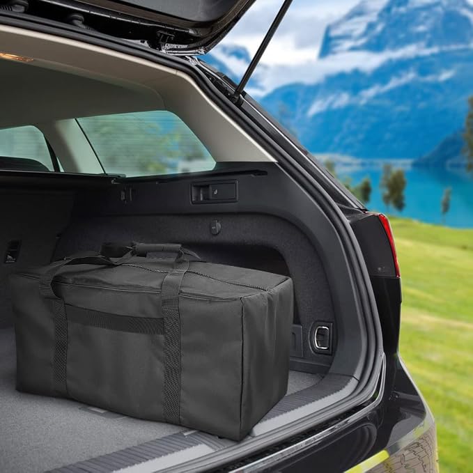 COOLBEBE 2 Pack 24" Sports Duffle Bag - 53L Travel Duffel Tote Bag, Black | Upgrade Zipper Weekender Overnight, Sturdy & Water Resistant Camping duffle for Sports Gear Hauling - Image 2