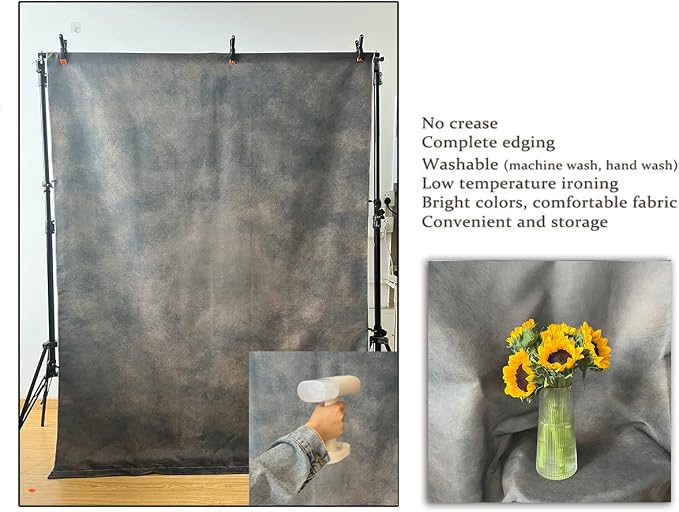 5x7ft Dark Brown Mottled Texture Photography Backdrop for Portrait Photo Studio Prop Abstract Background for Photographyer - Image 5
