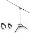 AxcessAbles AXCMB-T Heavy Duty Microphone Boom Stand with Weighted Tripod Base | 80.5-inch Height Overhead Mic Stand | 65.5-Inch Boom Arm Stand | Shotgun Video Mic Stand | All Metal Construction by AxcessAbles