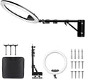 Ring Light Wall Mount with 3 Phone Holder 19", 45.7" Adjustable Boom Arm | 180° Rotatable Space-Saving Wall Mount Lighting Design for Photography, Makeup, Tattoo, Beauty Salon, Barber Studio by GSYXERGILES