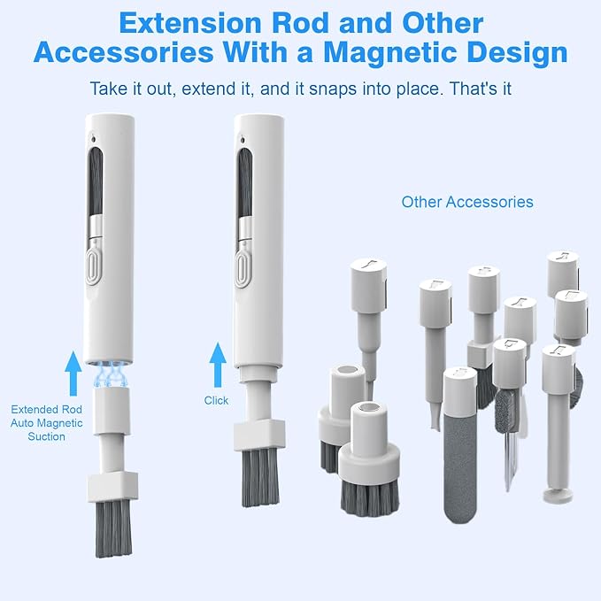 33-in-1 Multi-Functional Cleaning Kit Tool for Electronics inlcuding Headphones,Mobile Phones,Computer,Monitor,Lens and etc, Compact and Portable Design - Image 5