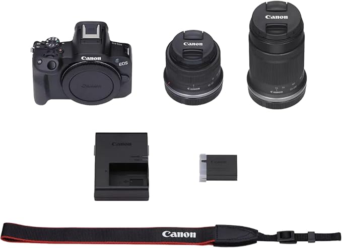 Canon EOS R50 Mirrorless Camera 2-Lens Kit (18-45mm + 55-210mm is STM) | Beach Camera USA Warranty | Authorized Dealer | Sandisk 128GB Memory Card + Deco Camera Bag + Photography Guide - Image 6
