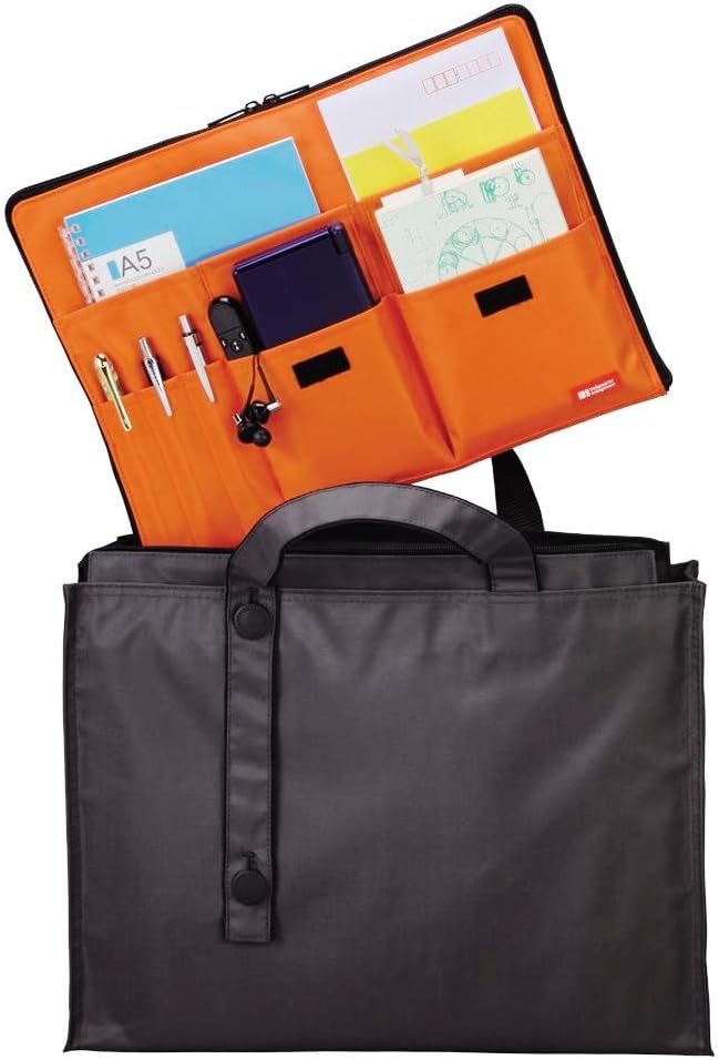 LIHITLAB Laptop Sleeve with Storage Pockets (Bag-in-Bag), 10 x 13.8 Inches, Orange (A7554-4) - Image 6
