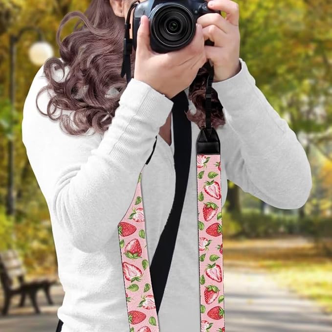 Coldinair Black Adjustable Camera Strap Universal Neck & Shoulder Soft Padded Strap for All DSLR Cameras,Binoculars - Image 3