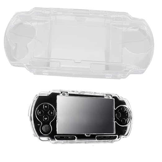 CYSFETENA Clear Hard Case Cover Compatible with PSP 1000/1001- Replacement Transparent Slim Anti-Scratch PSP 1000 Game Console Snap-in Crystal Protector Housing Case by Unknown