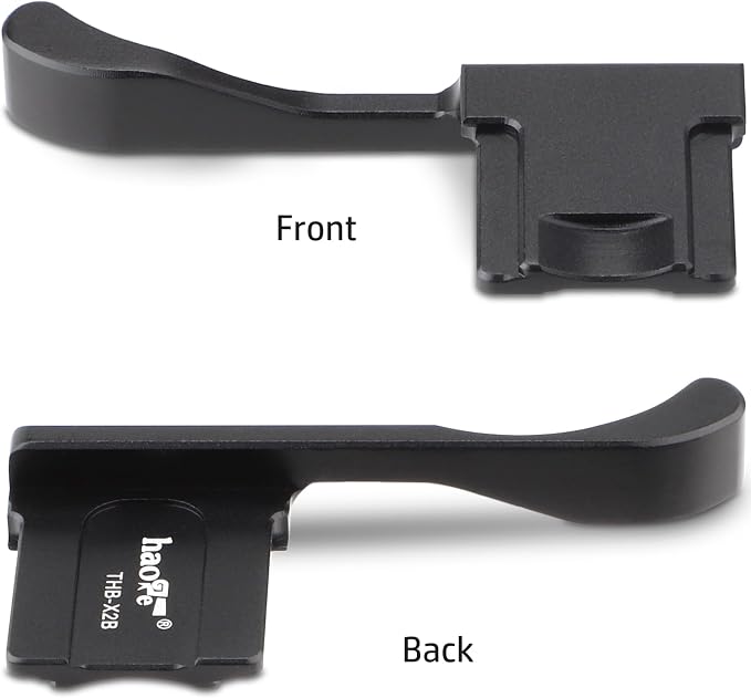 Haoge THB-X2B Metal Hot Shoe Thumb Up Rest Hand Grip for Fujifilm x100vi Fuji X100V Camera Black - Image 6