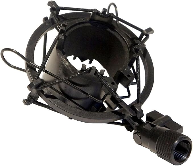 Universal Mic Microphone Shock Mount Clip Holder Podcast Home Studio Recording 5/8 Inch Diameter by Unknown