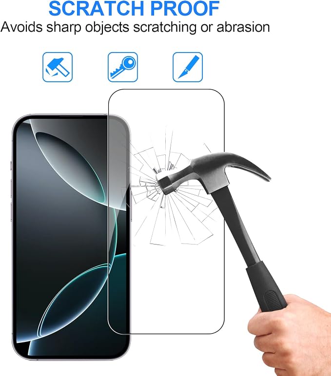 3+3 Pack Glass Screen Protector for iPhone 16 Pro, 6.3 Inch | Camera Lens Protector, HD Clear Tempered Glass Film, Anti-Scratch, Bubble Free, Case-friendly - Image 5
