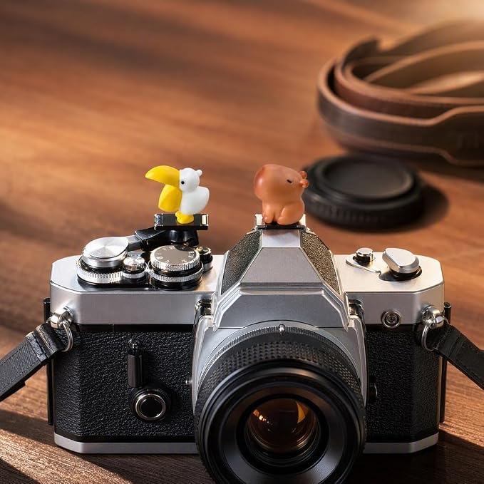 Camera Hot Shoe Cover, Cartoon Hot Shoe Cap, Hot Shoe Protector Compatible with Sony Fujifilm Fuji Canon Nikon Pentax Leical Panasonic (2pcs Goose Capybara) - Image 6