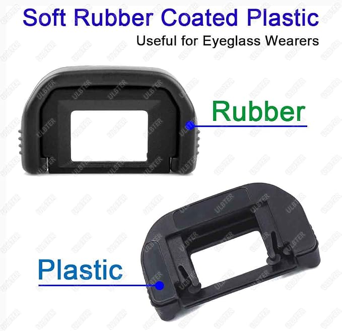 ULBTER Eyepiece Eyecup for Canon T7 T7i T6i T6s T6 T5i T5 T4i T3i T2i T1i | [2+2Pack] Viewfinder Eye Cup for Canon EOS Rebel T100 XSi XTi XT SL3 SL2 SL1 Camera EF Eye piece with Hot Shoe Cover - Image 3