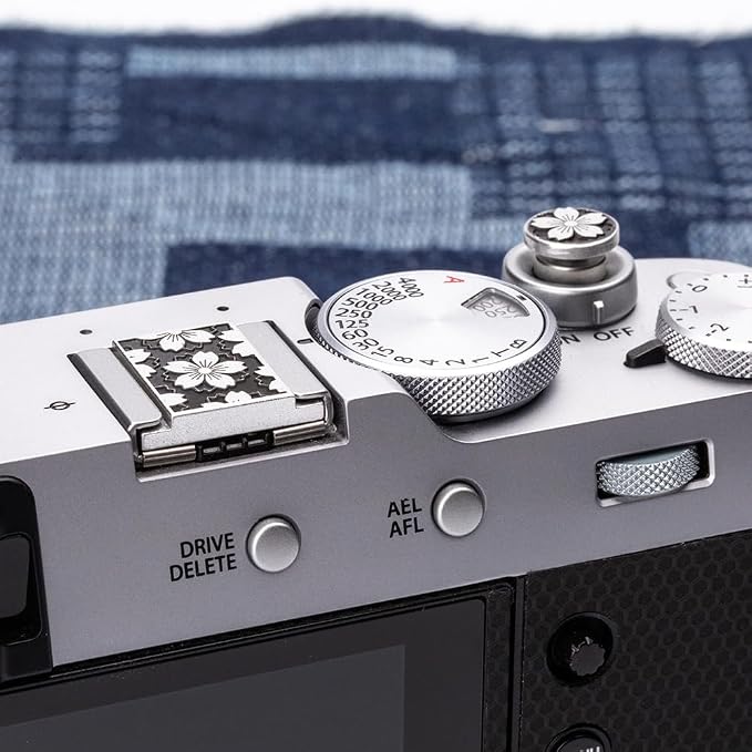 Camera Metal Hot Shoe Cover Shutter Buttons for FUJIFILM X100VI X100V XPro3 XPro2 XPro1 XT4 XT3 XT50 XT30 for NikonZF Z5 Z6 (Black-Set) - Image 8