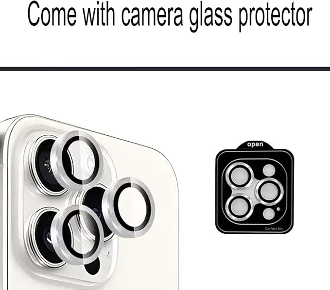 LEAFE for iPhone 16 Pro/iPhone 16 Pro Max Camera Lens Replacement | 2 Set OEM Original Back Rear Camera Lens Glass Replacement Kit for iPhone 16 Pro/16 Pro Max with Pre-Installed Adhesive - Image 5