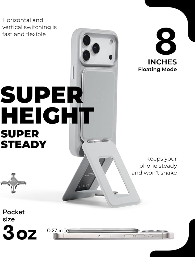 MOFT Phone Tripod Stand x Tombogo, Selfie Stick for iPhone, Mulit-Angle | Pocket Size | Strong Magnets l MOVAS Leather | Magsafe Compatible | Easy to Charge | Stylish |For Content Creators - Image 5
