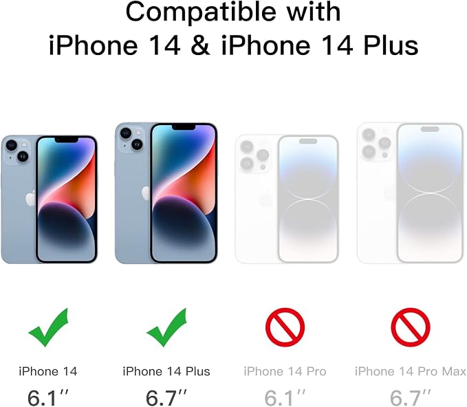 JETech Camera Lens Protector for iPhone 14/14 Plus, 3-Pack | 9H Tempered Glass, HD Clear, Anti-Scratch Protection, Night Shot Compatible, Case-Friendly - Image 2