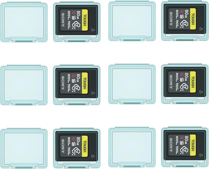 12 Pcs CFexpress Type-A Card Holders Storage Cases with Label Stickers | 12 Pcs independent cases, specially for CFexpress Type-A cards, dustproof anti-scratch protection, adhesive Label - Image 8