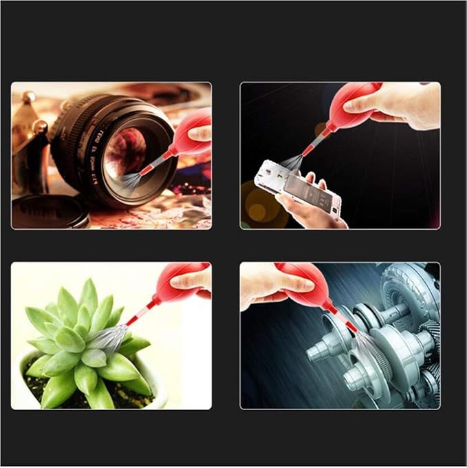 Camera Cleaning Kit, Electronics Cleaning Tools & Accessories Include Air Blower Pump, Lens Cleaner Pen and Dust Blower Cleaner with Brush for DSLR VCR DC Camera Lenses Telescope Filters Cleaning - Image 4