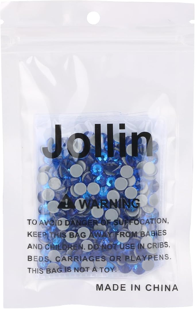 Jollin Hotfix Rhinestones Flatback Crystal Gems 6.4mm SS30, Capri Blue | 288pcs Hot Fix Crystals Glass Rhinestones for Bedazzling, Crafting, Clothes, Shoes & Accessories DIY Decoration - Image 6