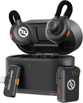 Hollyland Lark M2S Mini Combo (Camera RX+Type-C RX) Wireless Microphone for Camera/iPhone/Android/Laptop, 7g Lightweight, Titanium Clip, 300m Range, Content Creators, Online-Teaching, Streaming | Camera receiver, Type-C receiver, 7g design, titanium cl... by Hollyland