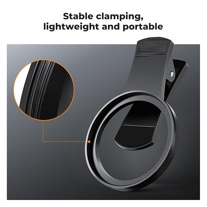K&F CONCEPT 67mm Clip-on CPL Phone Camera Lens Filter Kit | Circular Polarizer Polarizing Filter Compatible with iPhone 17 16 15 14 13 12 11, FP101 - Image 5