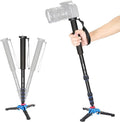 NEEWER Extendable Camera Monopod with Detachable and Foldable Stand Base | Aluminium Alloy, Height 52-168 cm, Compatible with Nikon Sony DSLR; Maximum Load of 5 Kg by Neewer