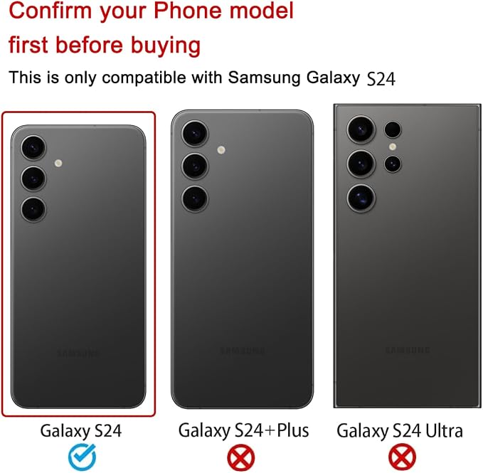 2 Sets Rear Back Camera Lens Glass Replacement for Samsung Galaxy S24 6.2-inches with pre-Installed Adhesive and Reparing Toolkit - Image 2