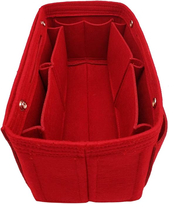 LEXSION Purse Organizer Insert Multi Pocket Bag Organizer Shaper | zipper bag, tote shaper, multi pocket bag, handbag shaper, various sizes by LEXSION