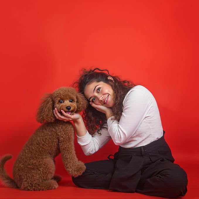 Kate Seamless Paper Backdrop Red Paper Backdrop Seamless Backdrop Paper Rolls (53''x16.4' Scarlet) - Image 6