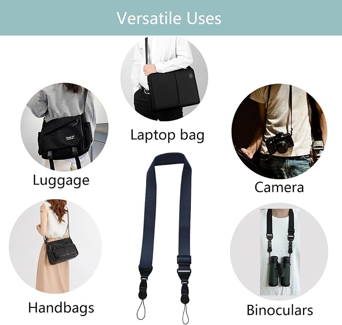 3 Pack Adjustable Shoulder Strap, iPad Strap Nylon Neck Lanyard | for iPad/Samsung Tablet Case,Camera Binocular Crossbody Laptop Luggage Bag - Image 5