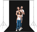 6x10 Ft Black Backdrop for Photography Background, Studio Background for Portraits, Product Shoots, Vedio, Chromakey Black Screen for Streaming Live, Party, Zoom Meeting by BEIYANG