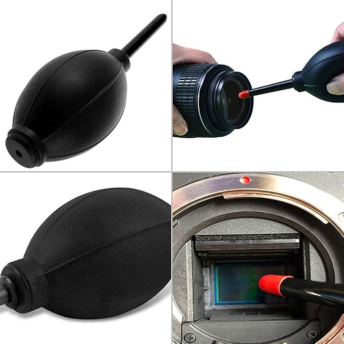 Professional Camera Cleaning Kit, Sensor Cleaning Kit with Air Blower Cleaning Pen Cleaning Cloth for Most Cameras Mobile Phone Laptop, for Camera/Optical Lens and Digital SLR Cameras - Image 5