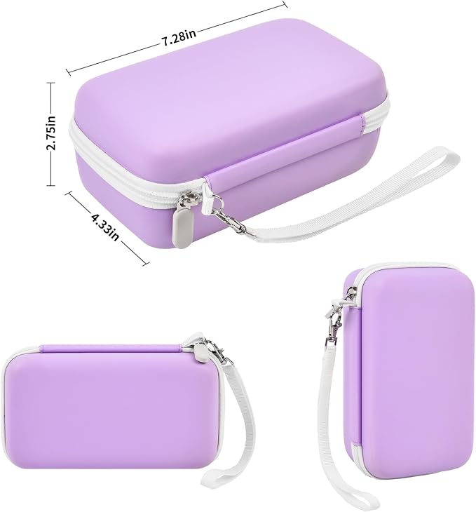 Case Compatible with ESOXOFFORE for Dylanto for Anchioo for WEEFUN for GKTZ for Amzelas for Mafiti Instant Print Camera for Kids, Film Camera Storage Holder Organizer Bag (Box Only)- Purple | For ESOXOFFORE/ for Dylanto/ for WEEFUN/ for Anchioo/ for GK... - Image 6
