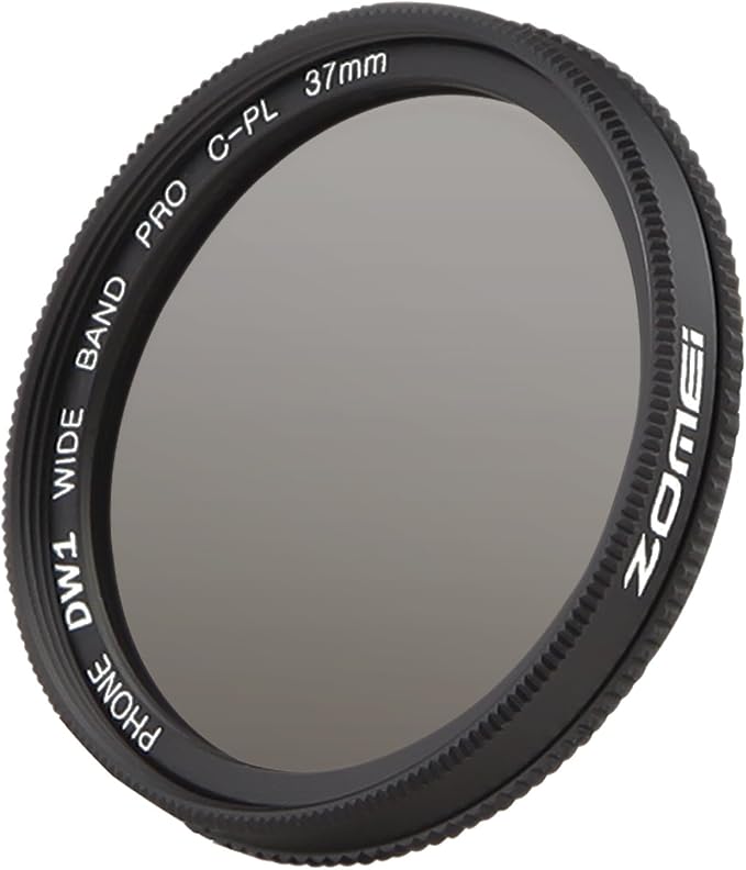Zomei 37mm Professional Cell Phone Camera CPL Lens Filter with Clip for Galaxy S8 Android Smartphone - Image 2
